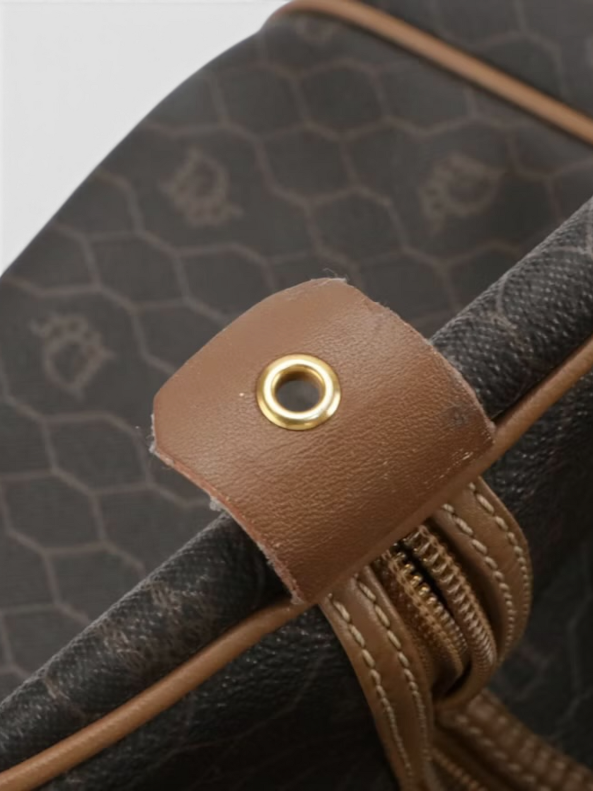 Christian Dior Honeycomb Vintage Boston Duffle Bag