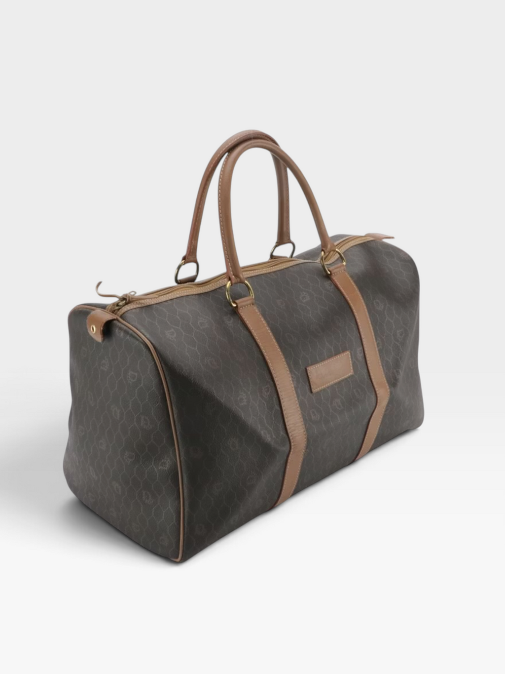 Christian Dior Honeycomb Vintage Boston Duffle Bag