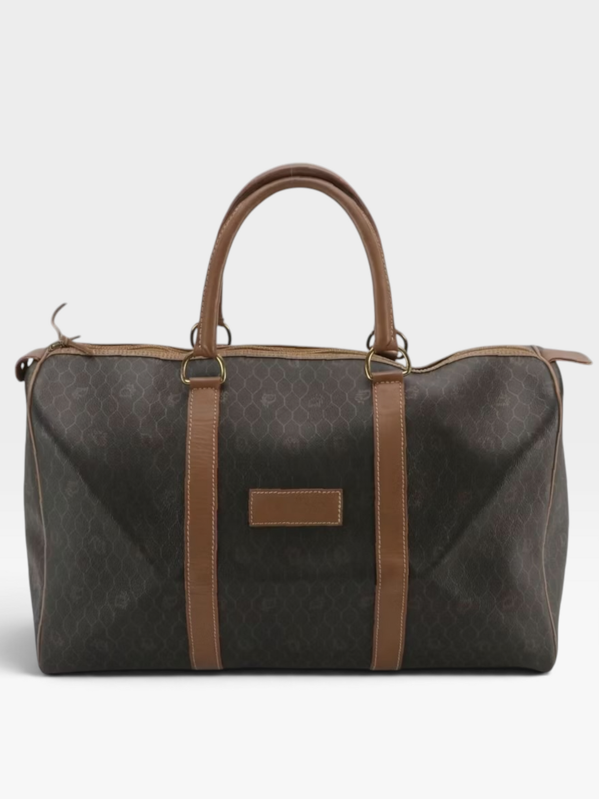 Christian Dior Honeycomb Vintage Boston Duffle Bag