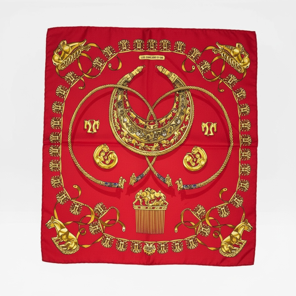 Hermès | Les Cavaliers d'Or | Silk Scarf