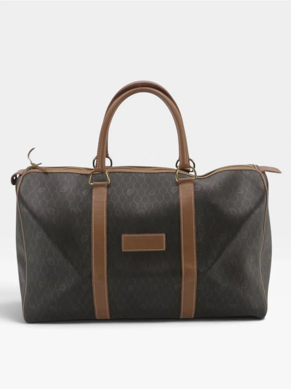 Christian Dior Honeycomb Vintage Boston Duffle Bag