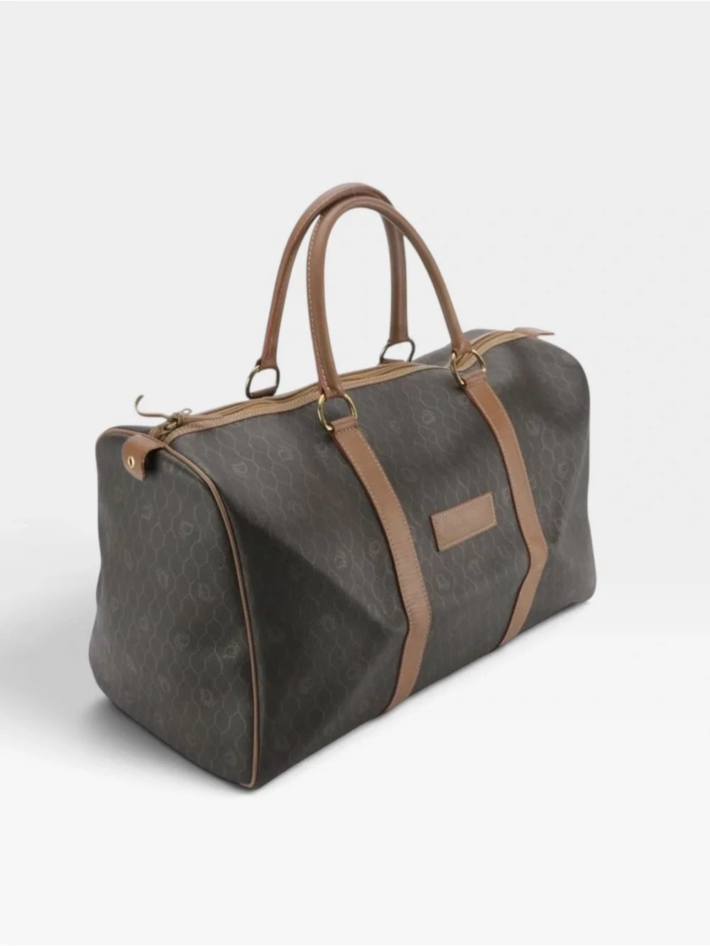 Christian Dior Honeycomb Vintage Boston Duffle Bag
